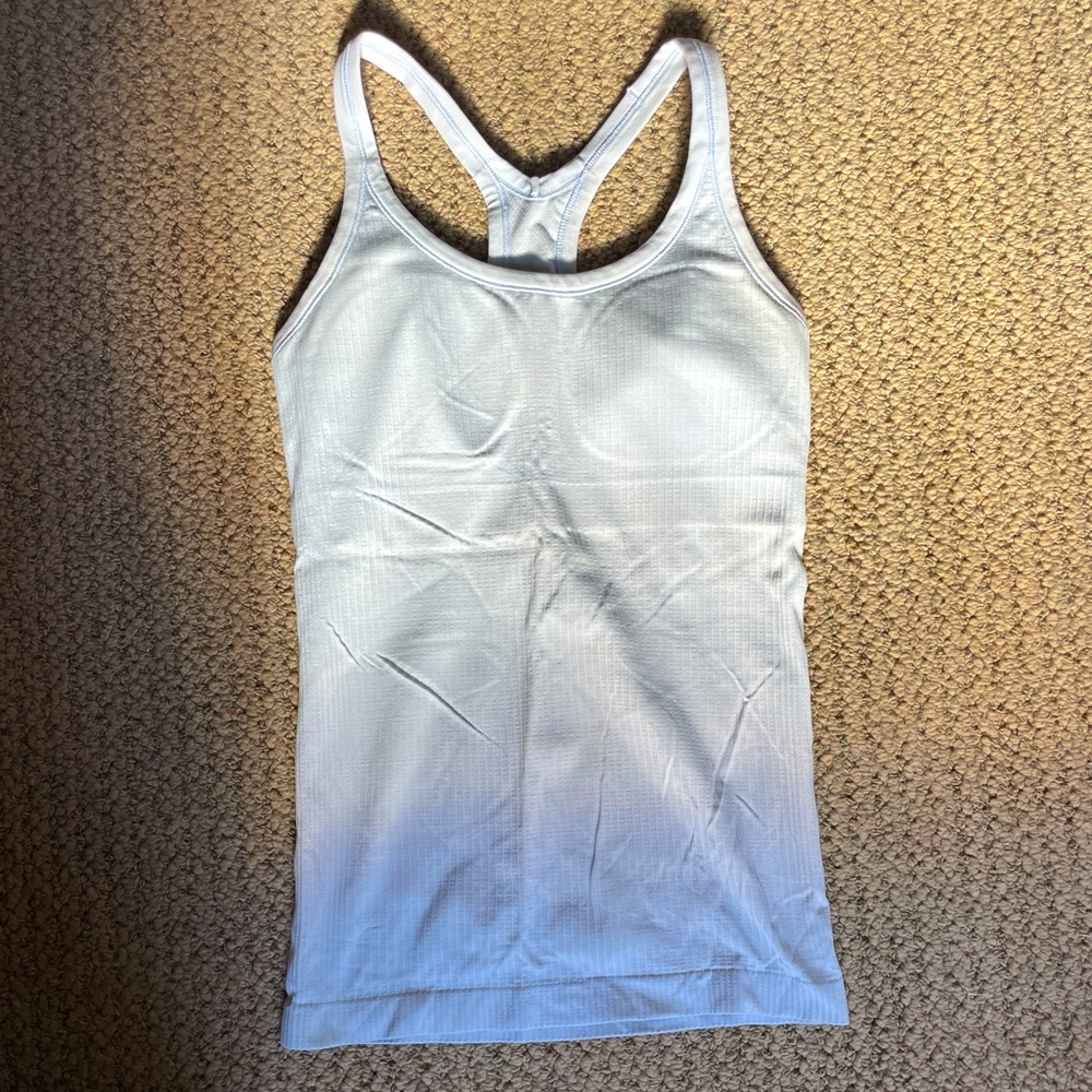 lululemon athletica Light Blue Tank Top